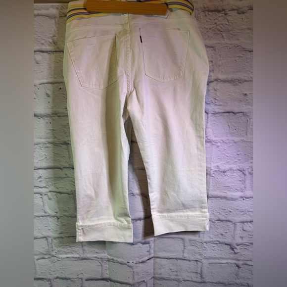 Levi Women's White Jeans Caprice - Picture 3 of 4